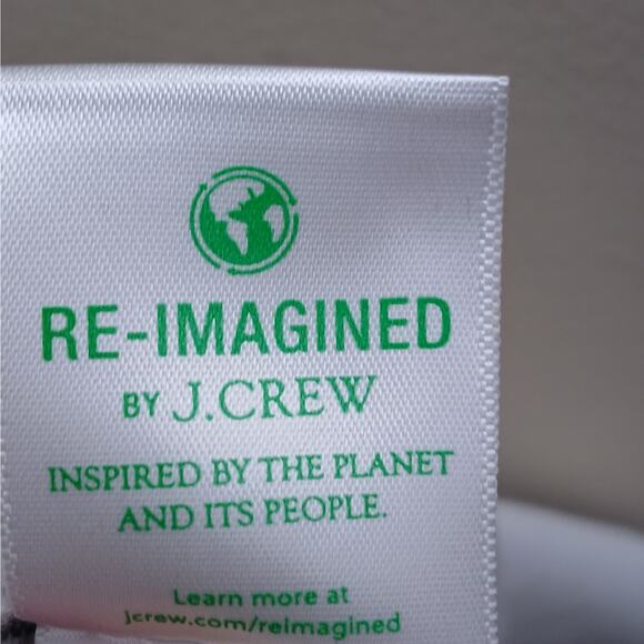 J. Crew Linen/Cotton Striped Drawstring Pinstripe Ankle Pants Black White SZ 12 - Picture 11 of 11